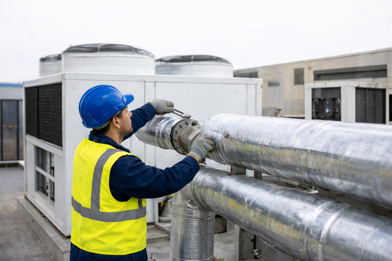 Chiller Pipe Installation